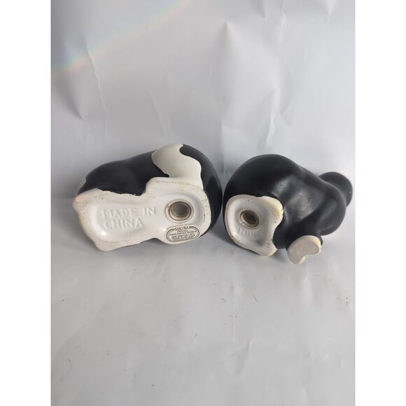 Cat Salt and Pepper Shakers by Sakura Black and White Warren Kimble - Picture 5 of 6